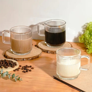 6-Pack Glass Coffee Mugs
