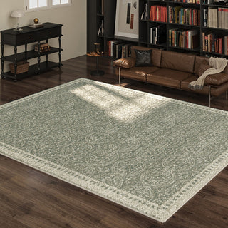 Classic Living Room Rug Sage Green