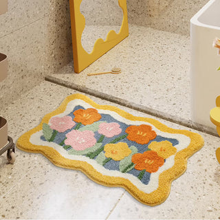 Floral Bath Mat