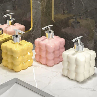 Colourful Bubble Ceramic Soap Dispenser