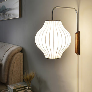 Walnut Arm Modern Wall Light