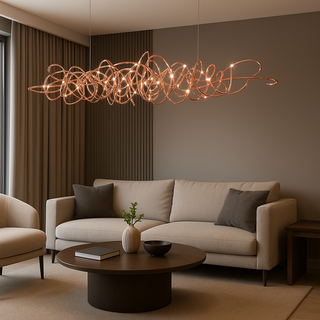 Looped Wire Chandelier