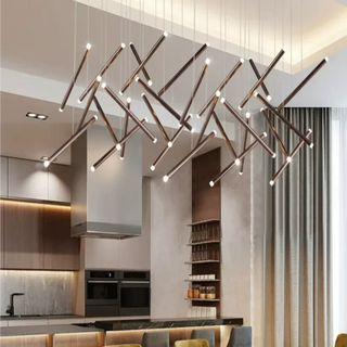 Luxury Modern Chandelier with Tube Design