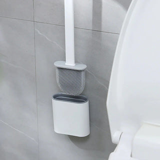 Silicone Toilet Brush with Wall Mount