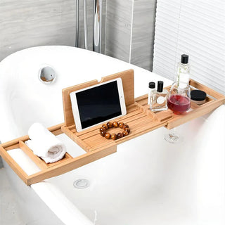 Bamboo Bath Tray with Stand
