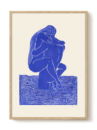 Blue Embrace Art Print