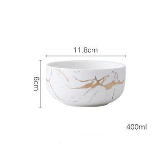 Gold Marble Ceramic Tableware Set