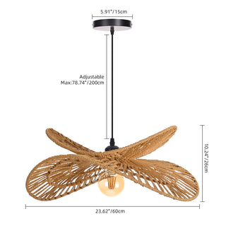 Woven Rope Petal Pendant Light