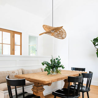 Woven Rope Petal Pendant Light