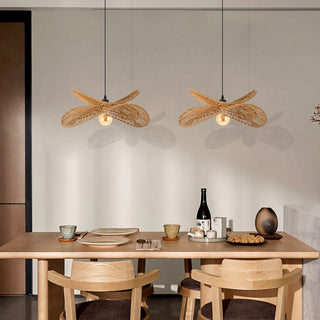 Woven Rope Petal Pendant Light