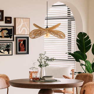 Woven Rope Petal Pendant Light