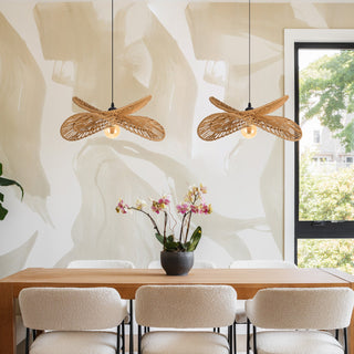 Woven Rope Petal Pendant Light