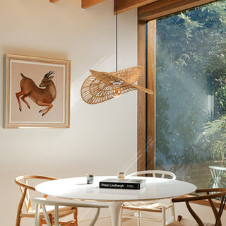 Woven Rope Petal Pendant Light