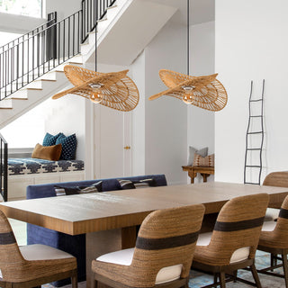 Woven Rope Petal Pendant Light