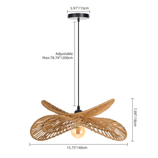 Woven Rope Petal Pendant Light
