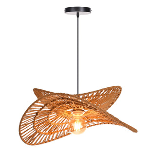 Woven Rope Petal Pendant Light