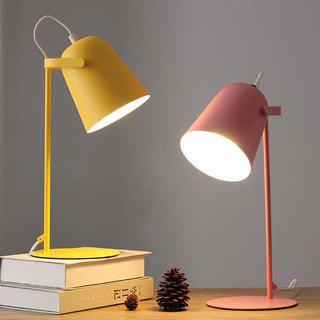 Nordic Metal Cone Table Lamp With E27 Socket