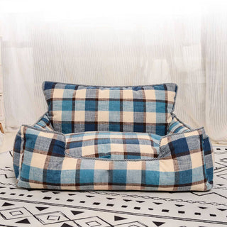 Cozy Pet Sofa Bed with Blanket & Pillow