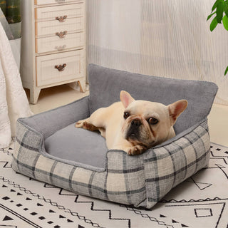 Cozy Pet Sofa Bed with Blanket & Pillow