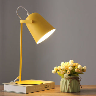 Nordic Metal Cone Table Lamp With E27 Socket