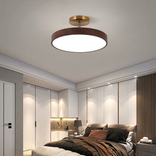 Japanese Style Round LED Semi Flush Ceiling Light