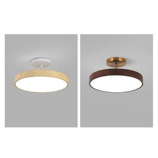 Japanese Style Round LED Semi Flush Ceiling Light