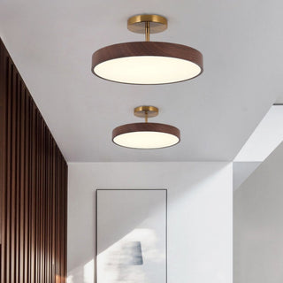 Japanese Style Round LED Semi Flush Ceiling Light