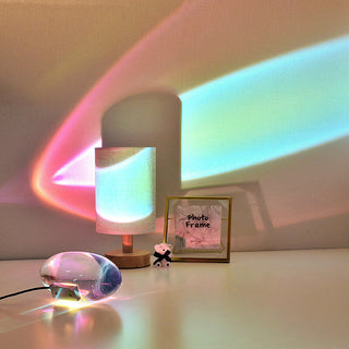 Crystal LED Projection Table Light With USB Power