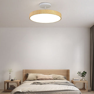 Japanese Style Round LED Semi Flush Ceiling Light