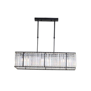 Nordic Crystal Linear Chandelier For Kitchen Island