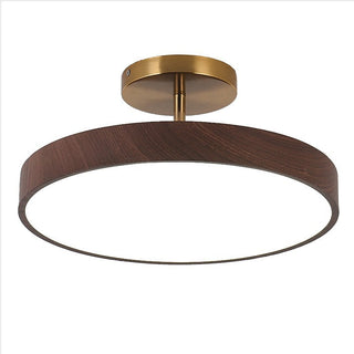 Japanese Style Round LED Semi Flush Ceiling Light