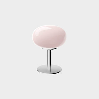 Nordic Round Glass Table Lamp With Metal Base