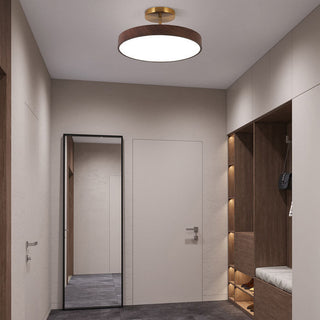 Japanese Style Round LED Semi Flush Ceiling Light