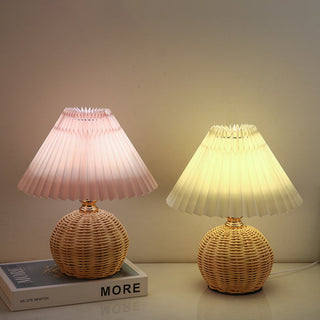 Nordic Rattan Table Lamp