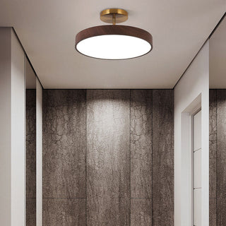 Japanese Style Round LED Semi Flush Ceiling Light