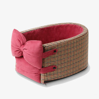 Houndstooth Car Console Seat