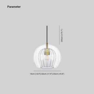 Modern Glass Globe Ceiling Pendant Light