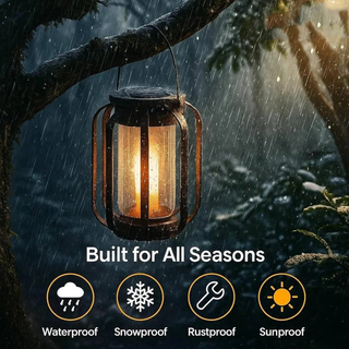 Solar-Powered Outdoor Tripod Lantern