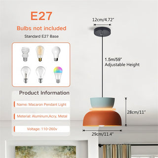 Scandinavian Macaron Pendant Light