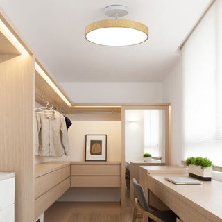 Japanese Style Round LED Semi Flush Ceiling Light