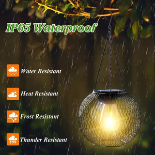 Solar Outdoor Lantern With Automatic Dusk Sensor