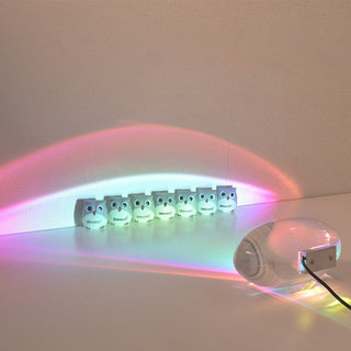 Crystal LED Projection Table Light With USB Power
