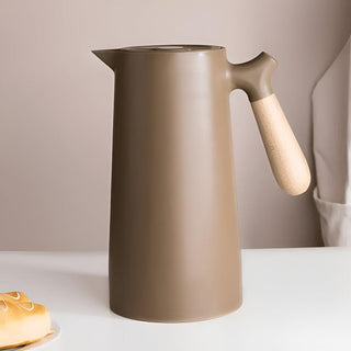 Scandinavian Insulated Carafe with Wooden Handle