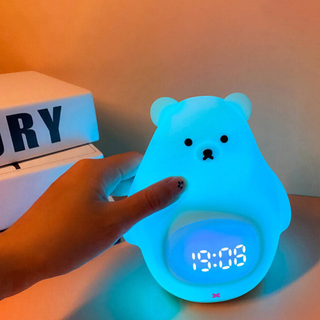 Polar Bear Alarm Clock with Night Light