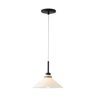 Milk Glass Cone Pendant Light
