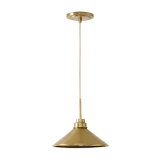 Milk Glass Cone Pendant Light