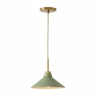 Milk Glass Cone Pendant Light