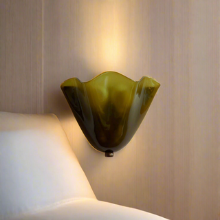Retro Art Deco Stained Glass Wall Light