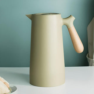 Scandinavian Insulated Carafe with Wooden Handle