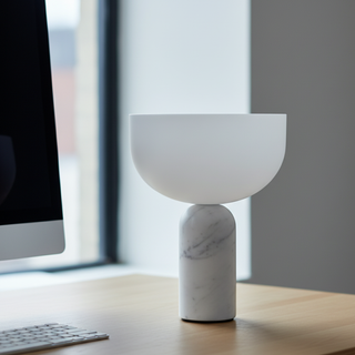 Elegant Marble Rechargeable Table Lamp